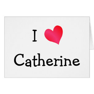 I Kärlek Catherine Hälsningskort