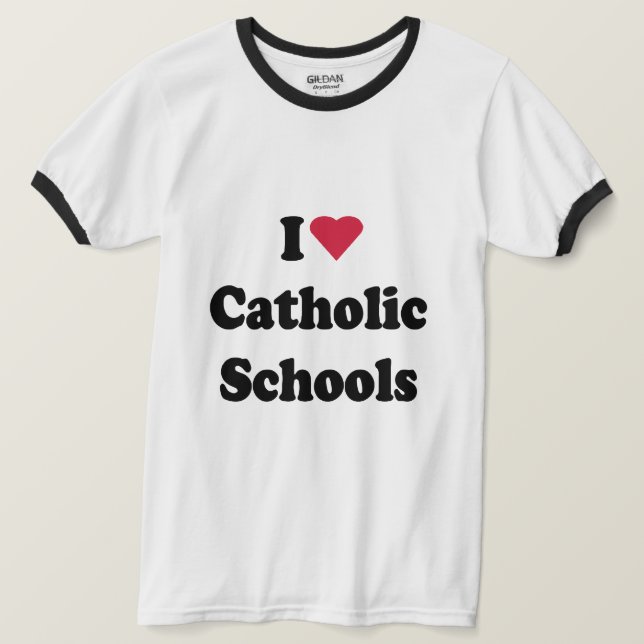 I KÄRLEK CATHOLIC SKOLOR T SHIRT (Design framsida)