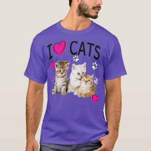 I Kärlek Cats Cat lover - I kärlek Kittens T Shirt