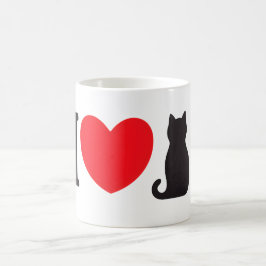 I Kärlek Cats Kaffemugg