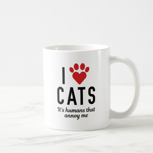 I Kärlek Cats Kaffemugg (Höger)