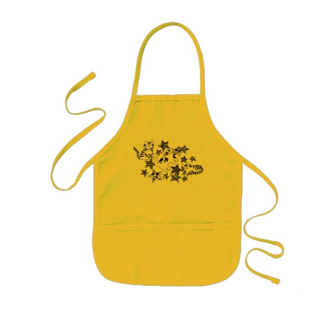 I KÄRLEK Cats~Kids Apron Barnförkläde (Framsidan)