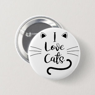I Kärlek Cats Knapp