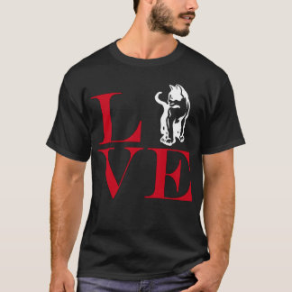 I Kärlek Cats - Mörk Färgad Tee