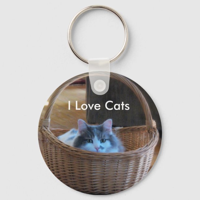 I Kärlek Cats Nyckelring (Framsida)