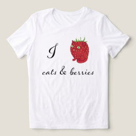 I Kärlek Cats och Berries T Shirt