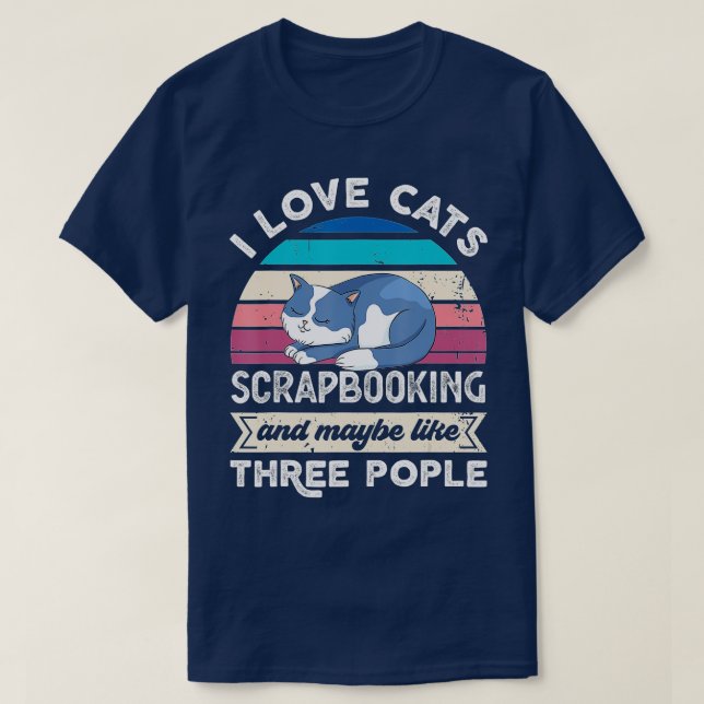 I kärlek, Cats Scrapbooking, som tre personer  T Shirt (Design framsida)