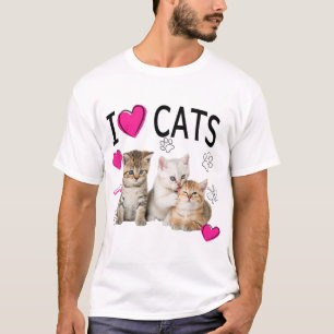 I Kärlek Cats Shirt Cat lover Tee I kärlek Kittens