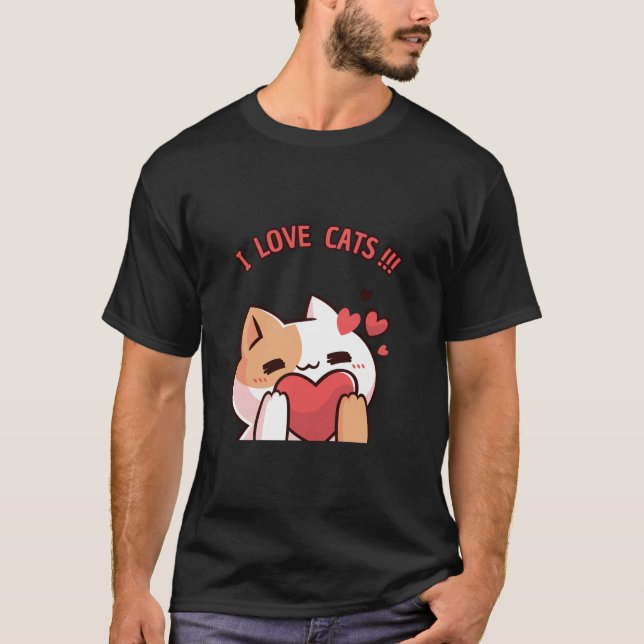 I KÄRLEK CATS T-shirt (Framsida)