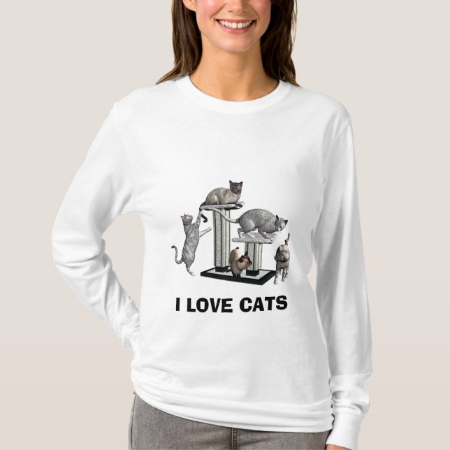 I KÄRLEK CATS t-shirt (Framsida)