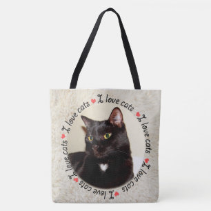 I Kärlek Cats Tygkasse