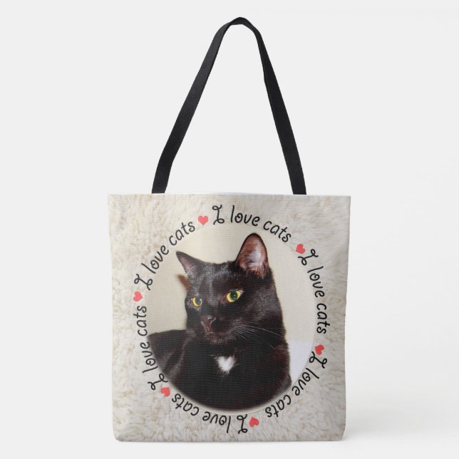 I Kärlek Cats Tygkasse (Framsida)