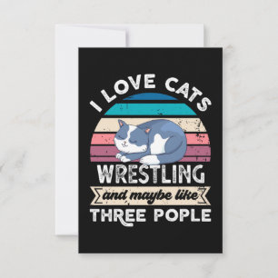 I kärlek, Cats Wrestling och som tre personer Tack Kort