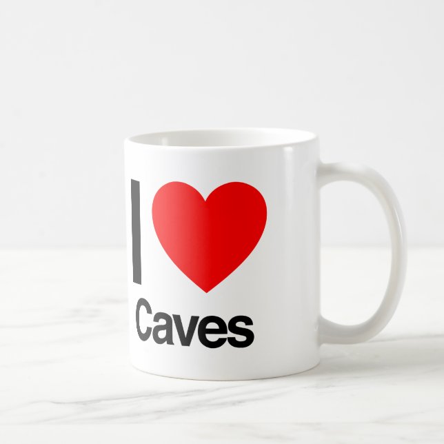 i kärlek caves kaffemugg (Höger)