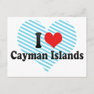 I Kärlek Caymanöarna Vykort