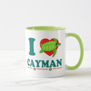 I Kärlek Caymanska Stil Souvenir Mugg