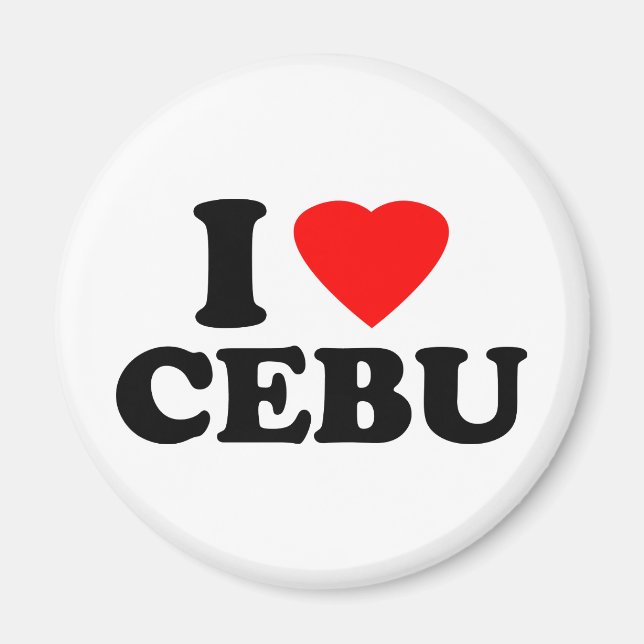 I Kärlek Cebu Magnet (Framsidan)