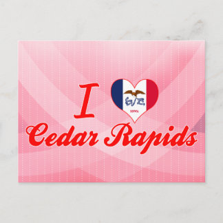 I Kärlek Cedar Rapids, Iowa Vykort