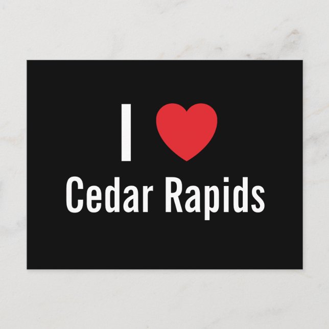 I kärlek Cedar Rapids Vykort (Framsida)