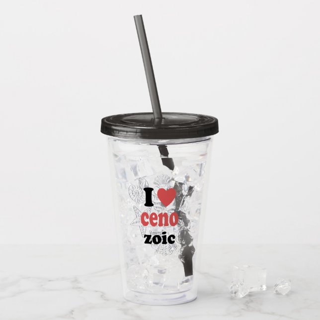 I kärlek Cenozoics lustiga citat för forskare Take Away Mugg (Framsida Ice)