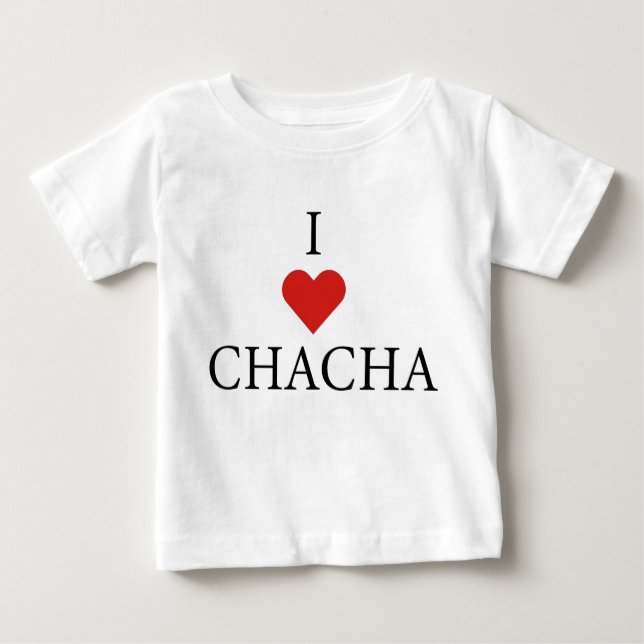 I KÄRLEK CHACHA Baby T-Shirt  (Framsida)
