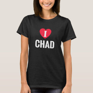 I Kärlek Chad Patriotic Home Land Travel T Shirt