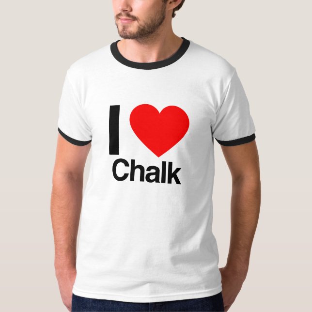 i kärlek chalk t shirt (Framsida)