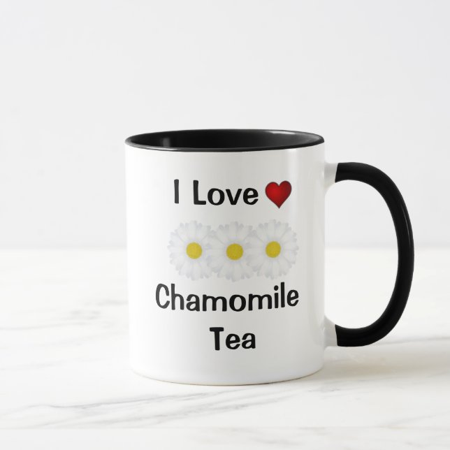 I Kärlek Chamomile Tea Kopp & Anpassade Mugg (Höger)