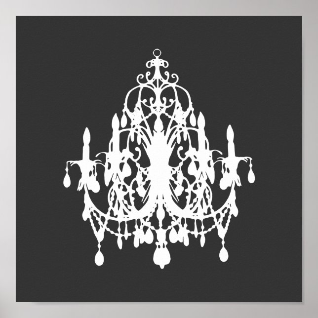 I Kärlek Chandelier ~ CHANGE FÄRG / Poster (Framsidan)