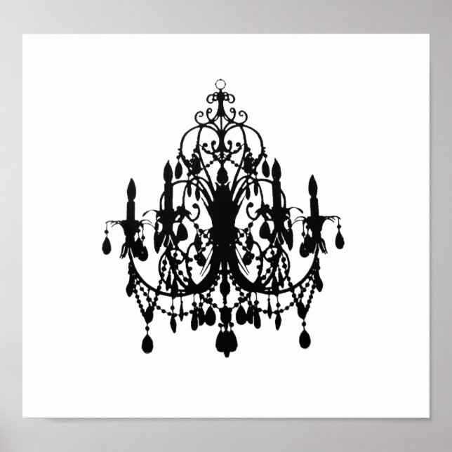 I Kärlek Chandelier ~ Skriv ut/Poster Poster (Framsidan)