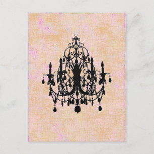 I Kärlek Chandelier ~ vykort