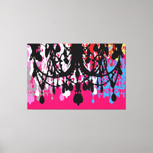 I Kärlek Chandelier ~XLARGE 60X40 Canvas 2,5 tum t
