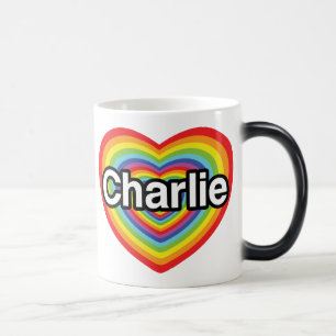 I kärlek Charlie: regnbåge Magisk Mugg