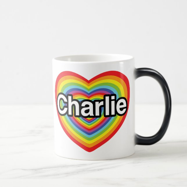 I kärlek Charlie: regnbåge Magisk Mugg (Höger)