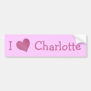 I Kärlek Charlotte Bildekal