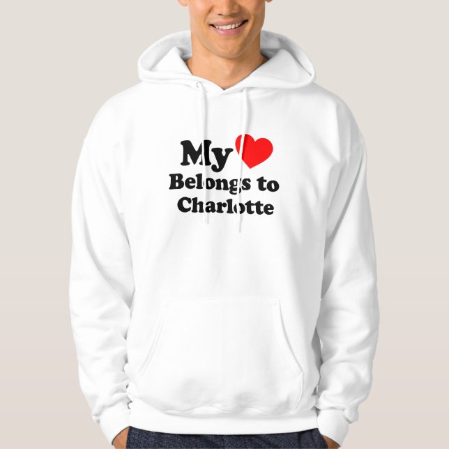 I Kärlek Charlotte Hoodie (Framsida)