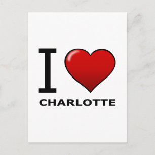 I KÄRLEK CHARLOTTE,NC - NORTH CAROLINA VYKORT