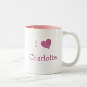 I Kärlek Charlotte Två-Tonad Mugg