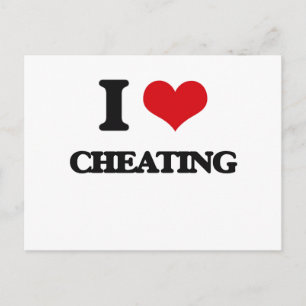 I kärlek Cheating Vykort