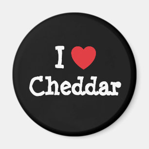 I kärlek Cheddar hjärta T-Shirt Magnet