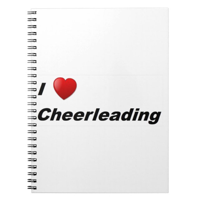 I Kärlek Cheerlead Anteckningsbok (Framsidan)
