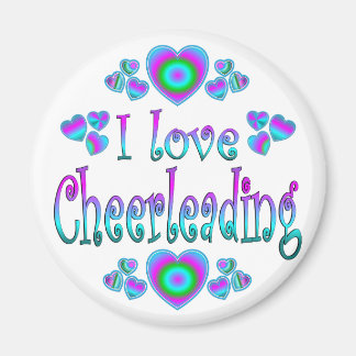 I Kärlek Cheerlead Magnet