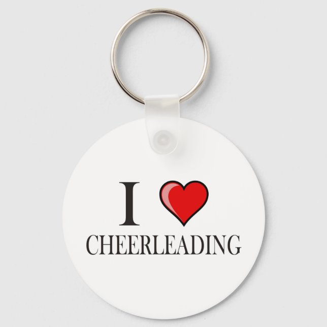 I kärlek cheerlead nyckelring (Framsida)