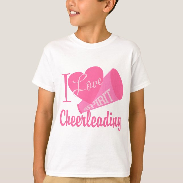 I Kärlek Cheerlead T-shirt (Framsida)