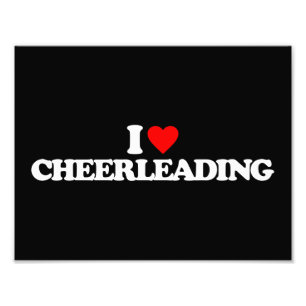 I KÄRLEK CHEERLEADING FOTOTRYCK