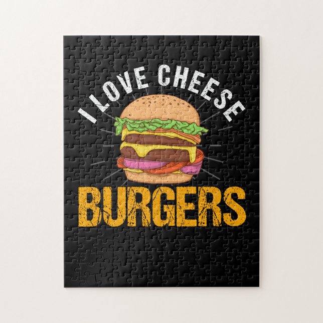 I Kärlek Cheese Burgers, Hamburger Pussel (Vertikal)
