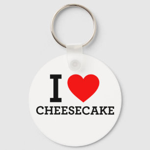I Kärlek Cheese Cake Nyckelring