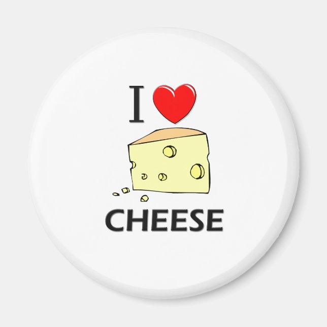 I Kärlek Cheese Magnet (Framsidan)
