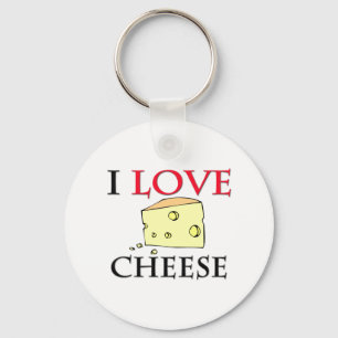I Kärlek Cheese Nyckelring
