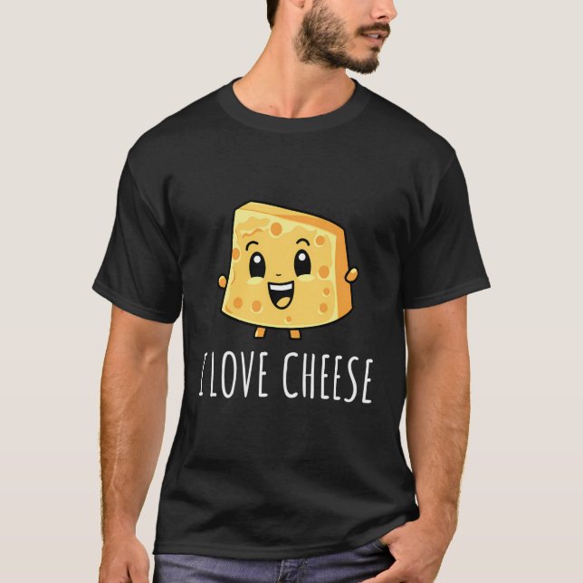 I Kärlek Cheese T Shirt (Framsida)